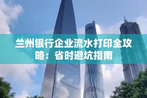 兰州银行企业流水打印全攻略：省时避坑指南