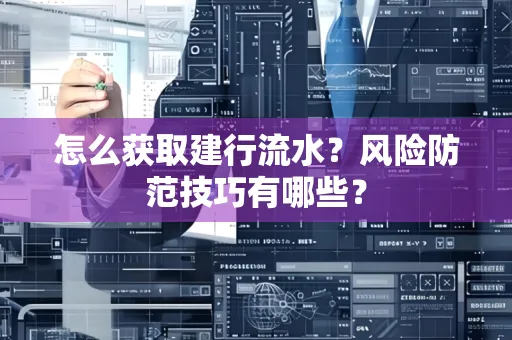 怎么获取建行流水？风险防范技巧有哪些？